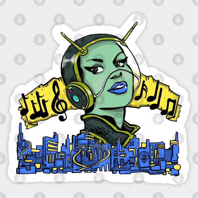 musictropolis Sticker by Lambdog comics!